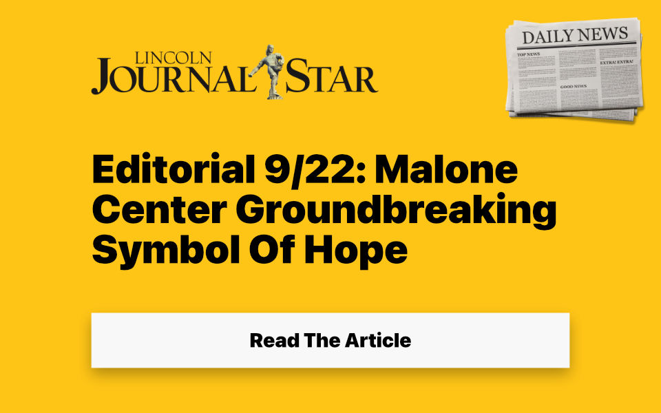 Editorial, 9/22: Malone Center groundbreaking symbol of hope | The Malone Center